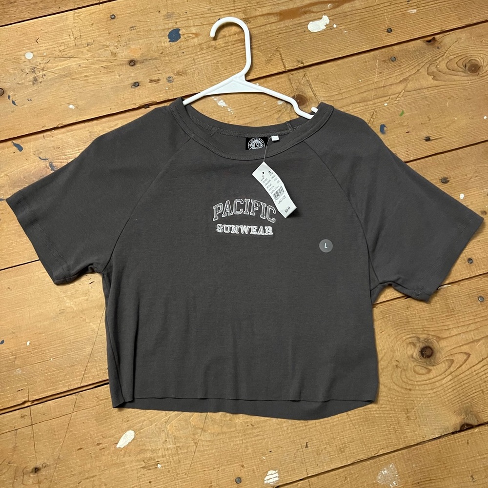 PacSun grey crop top